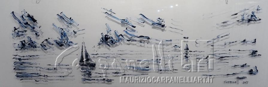 Notte di luna sul mare