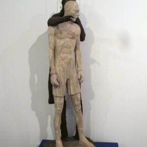 Il Maestro di scultura Denis Raccanelli alla ArteArte di Mantova.