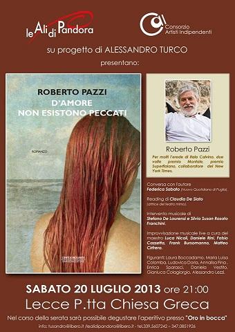 "Love does not exist sins" by Roberto Pazzi