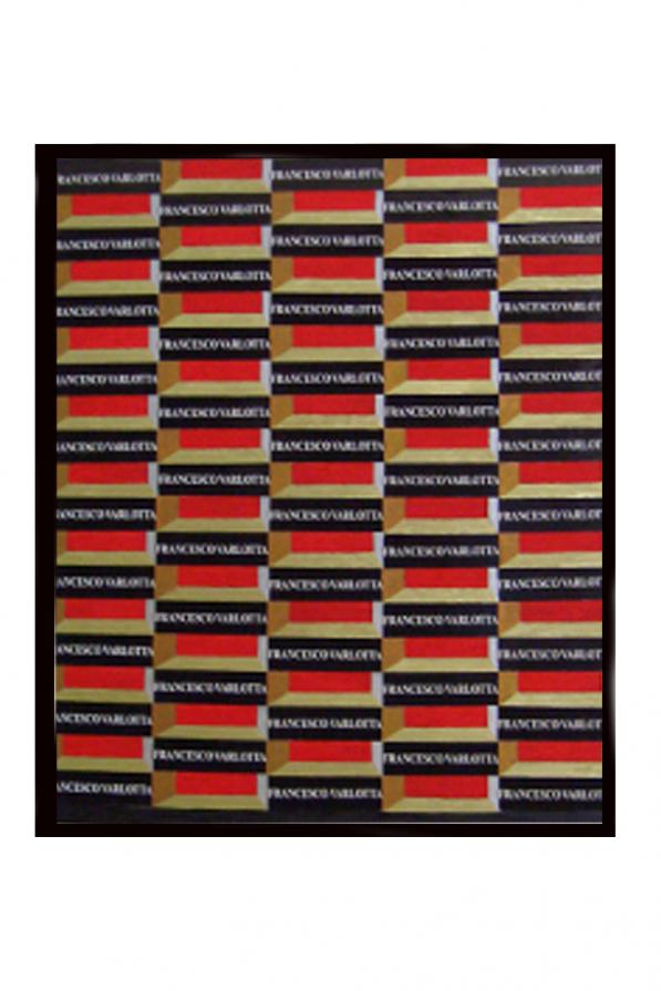 Self portrait   collage e olio su tavola  75x86   2003