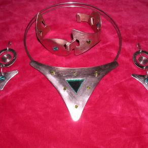 Parure in rame e swaroski