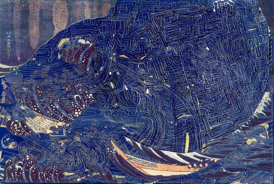 Hokusai Jelly Fish Zen