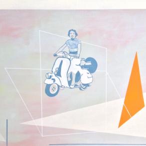 Ragazza dagli occhi caleidoscopio solo la luce corre nel vuoto