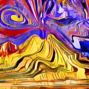 Il mio Vesuvio in stile Picasso