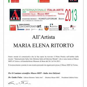 INTERNAZIONALE ITALIA ARTE 2013