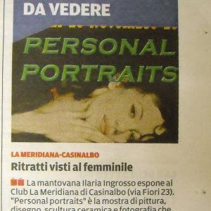 PERSONAL PORTRAITS, 6 BRAVISSIME ARTISTE IN MOSTRA AL CLUB LA MERIDIANA (MO)