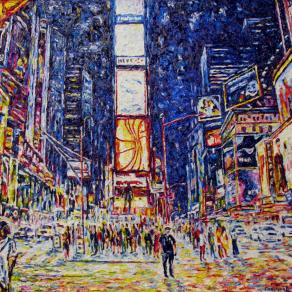 New York : Times Square di notte