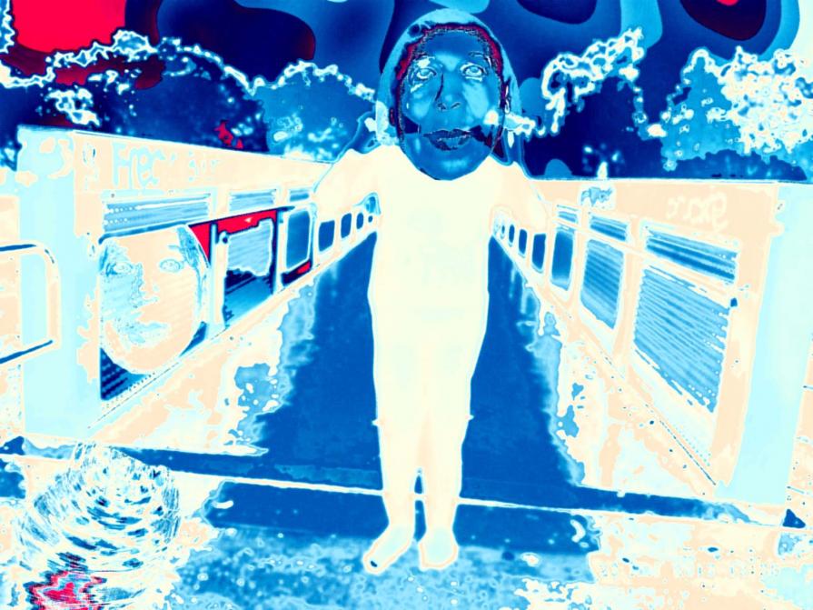 On the Bridge (Blue)