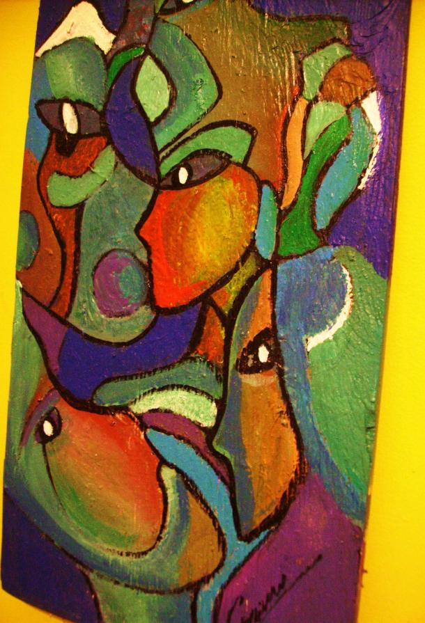 Mujer sfinge, COZZANI astratto museale bellissimo gen Kostabi Finzi Lodola