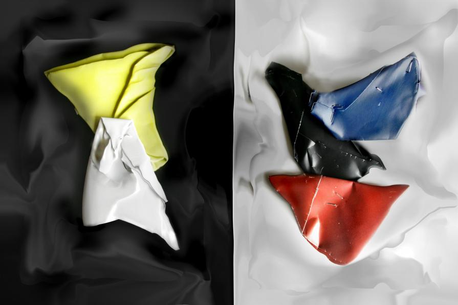 la somma dei colori forma IL BACIO...