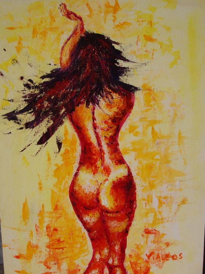 Susanna Viale (Italia)– Nudo – olio cartone – 45 x 60