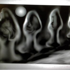 di notte il torrente scorre silenzioso 