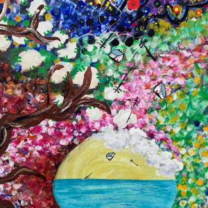 detail of 'late at night in the motel room of God'