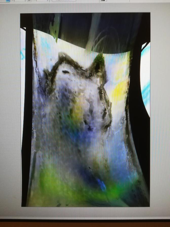 Col naso al insu. Tra poco piove. 