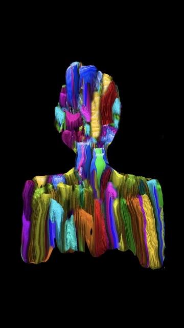 Sagoma di artista pittore