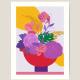 Vase Joy Purple passion Art Print