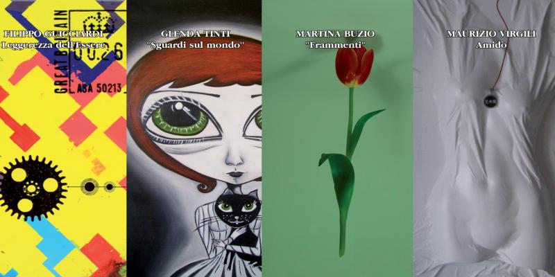 Mostra personale di Filippo Guicciardi, Glenda Tinti, MArtina Buzio, Maurizio Virgili