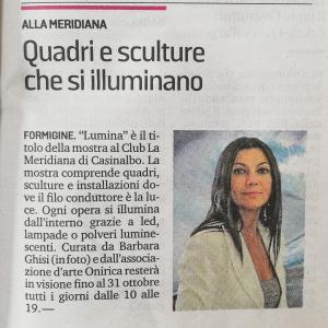 LUMINA luci nell'arte AL CLUB MERIDIANA DI MODENA 