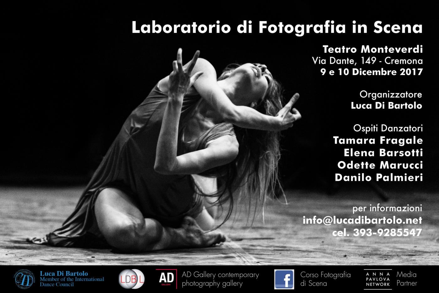 Laboratorio di fotografia di scena - Cremona 9-10 dicembre 2017