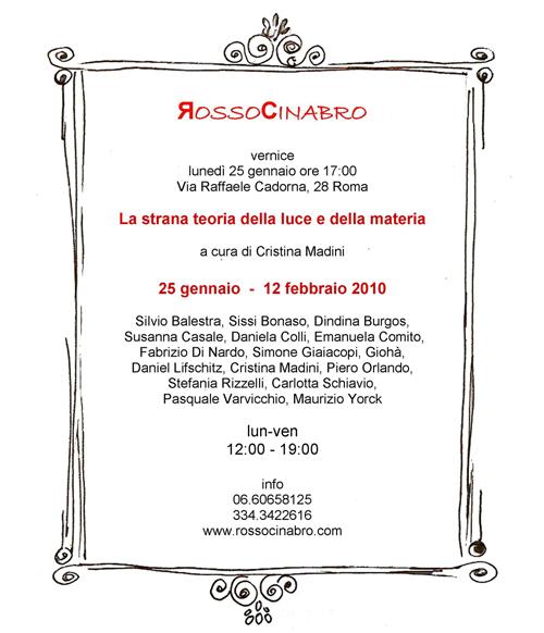 La strana teoria della luce e della materia, Via Raffaele Cadorna, 28