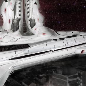 Ancient Russian city in 2300 (scetch)