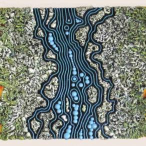 polimaterico su tela