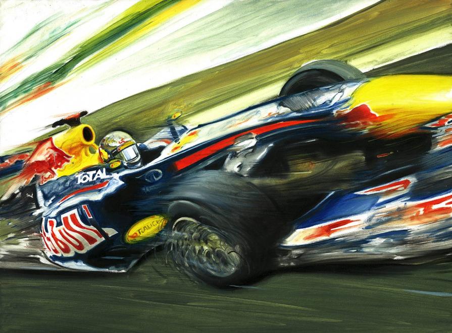 Sebastian Vettel on Red Bull Renault RB7