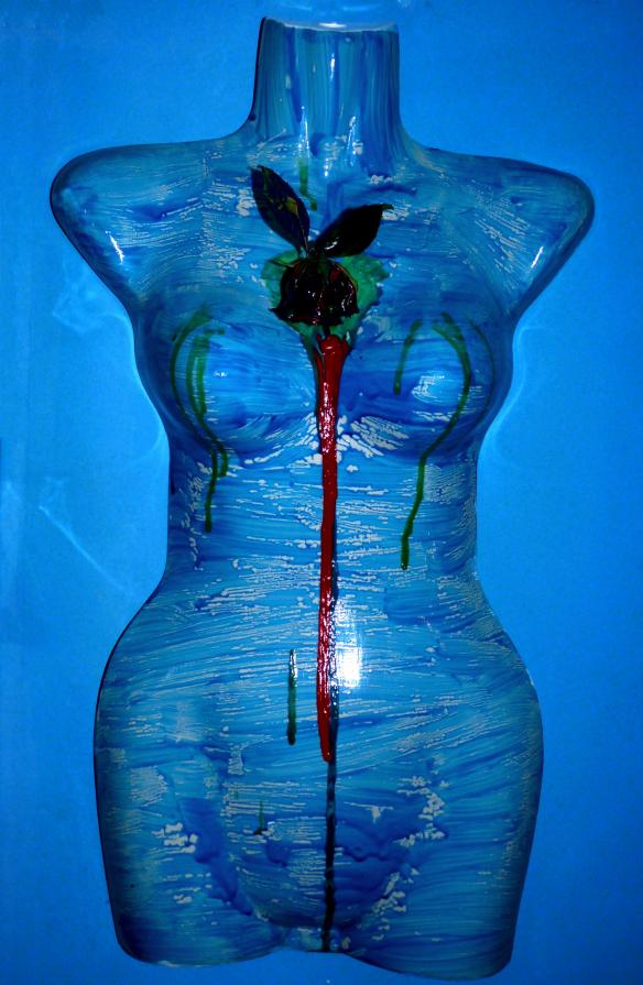 The woman should never be touched even with a flower