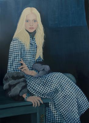 Lady with a Salamander