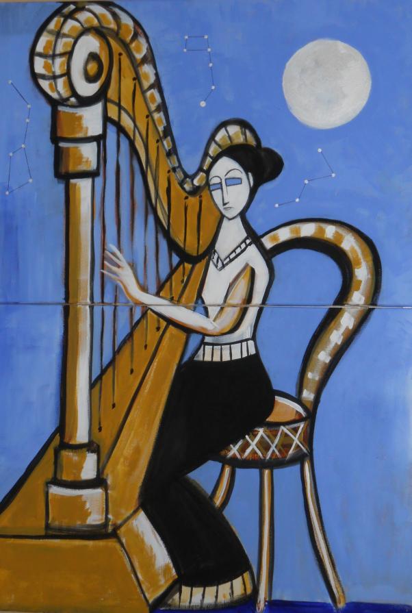 L'arpista al chiaro di luna
