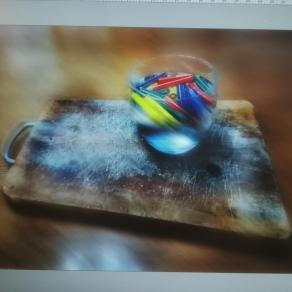 Un sorso di colori per finire il pasto. 