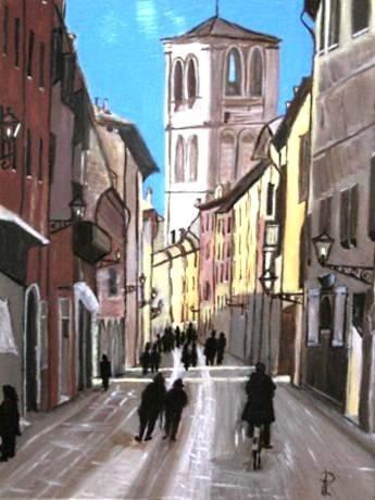 PARTECIPAZIONE CONCORSO ON LINE SU PITTART CON L'OPERA CAMMINANDO IN VIA MAZZINI...