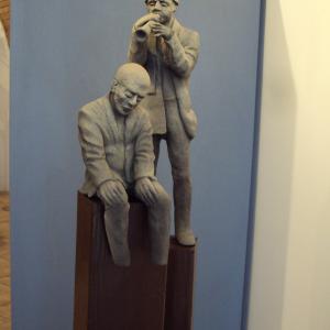 Il Maestro di scultura Denis Raccanelli alla ArteArte di Mantova.