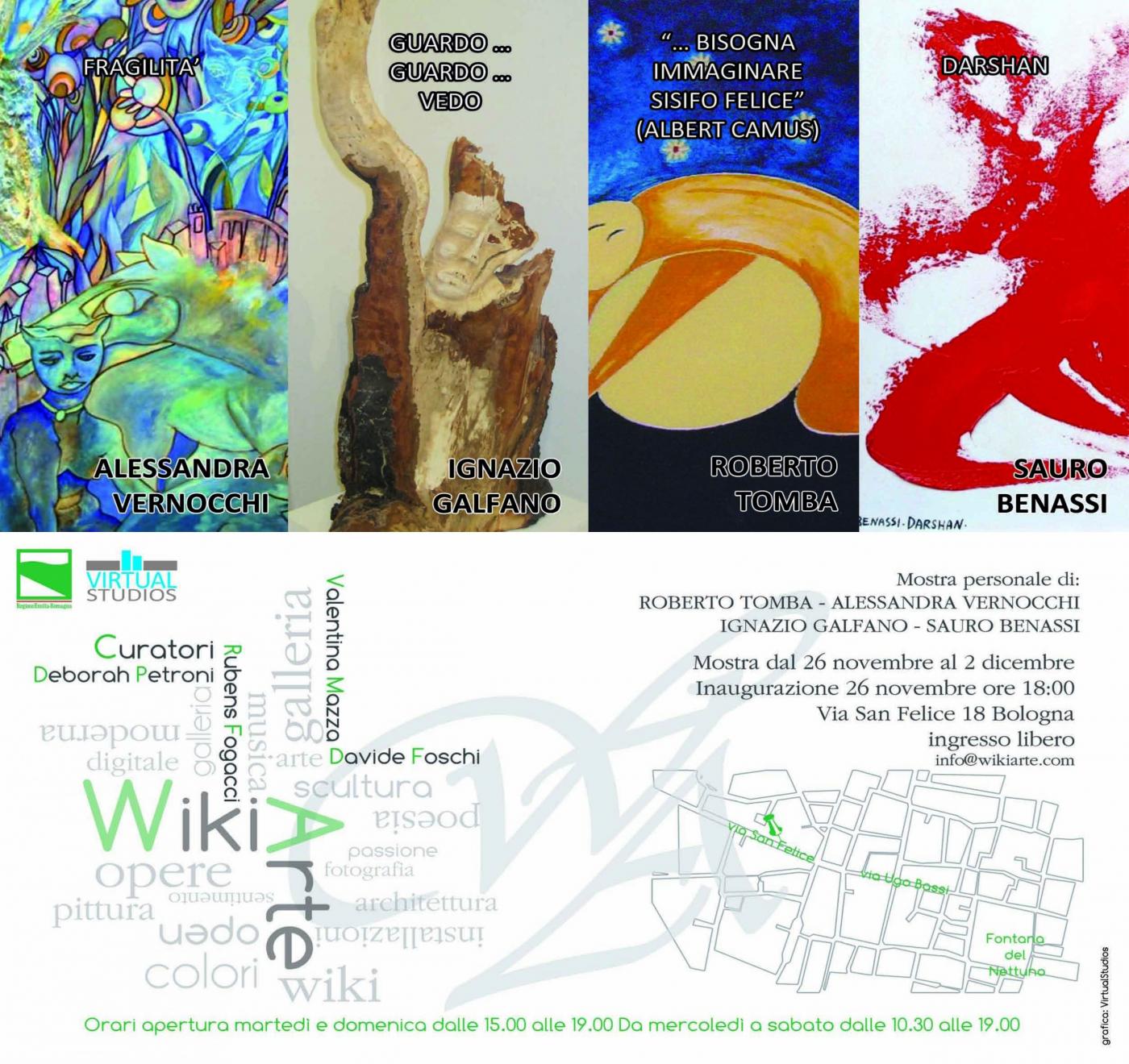 Mostra di Ignazio Galfano, Alessandra Vernocchi, Roberta Tomba e Sauro Benassi