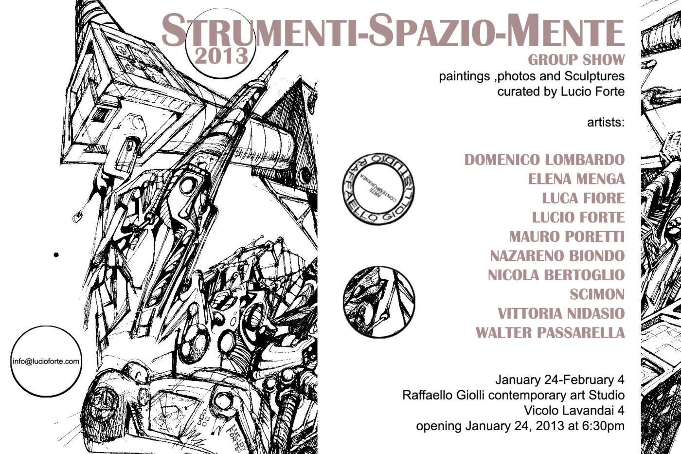 Strumenti-Spazio-Mente mostra con opere di Elena Menga