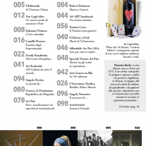 Mezza pagina su BIANCOSCURO rivista d'arte per gli amici di CELESTE NETWORK