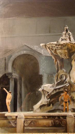 "estate romana" olio su vetro