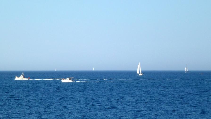 Ciel bleu : mer bleue