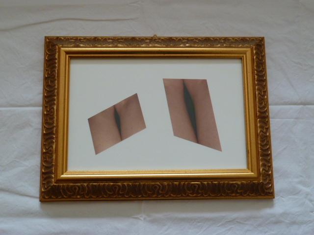 CONCETTO SPAZIALE (dedicato a Lucio Fontana) fotografie analogiche montate su cartoncino 20x30