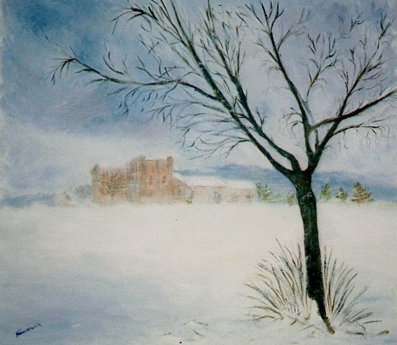 Bufera di neve - S.Galgano - toscana