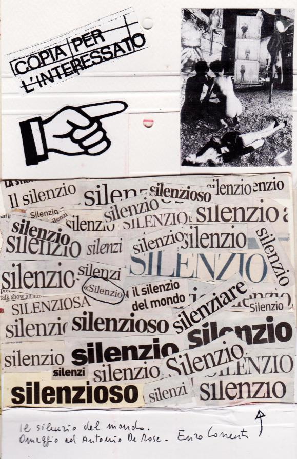 iL SiLeNZio DeL MoNDo (omaggio a Antonio De Rose)
