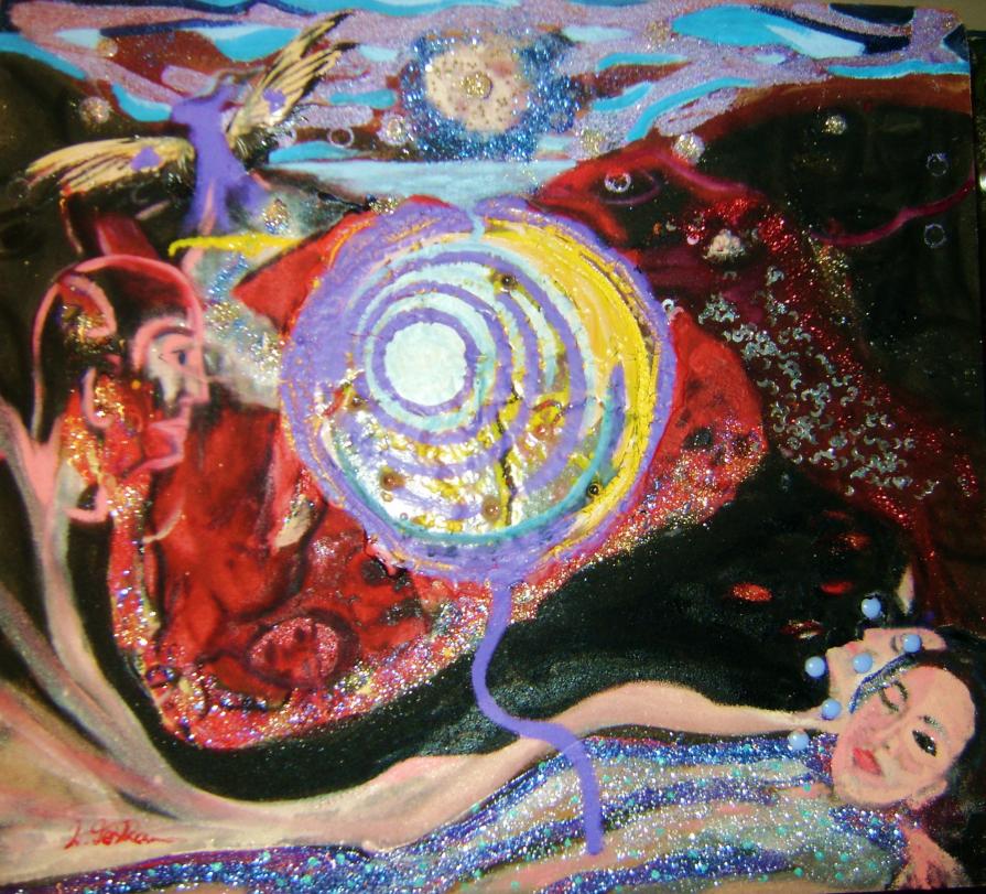 Over me. Experience out of body.