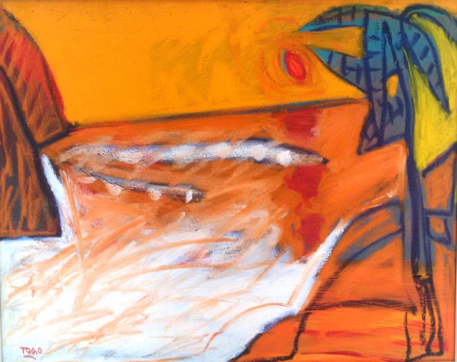 Togo (Italia) - Risacca - olio su tela - 50 x 40