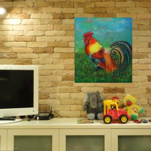 Fire rooster - home interior