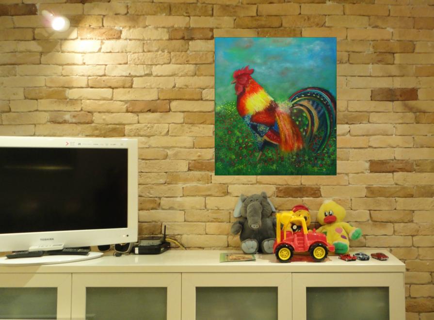 Fire rooster - home interior