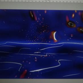 Disegnare col fuoco una notte di stelle cadenti. 