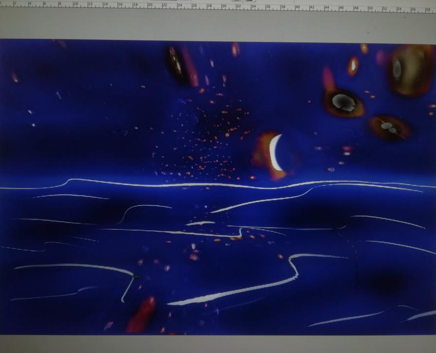 Disegnare col fuoco una notte di stelle cadenti. 