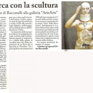 Il Maestro di scultura Denis Raccanelli alla ArteArte di Mantova.