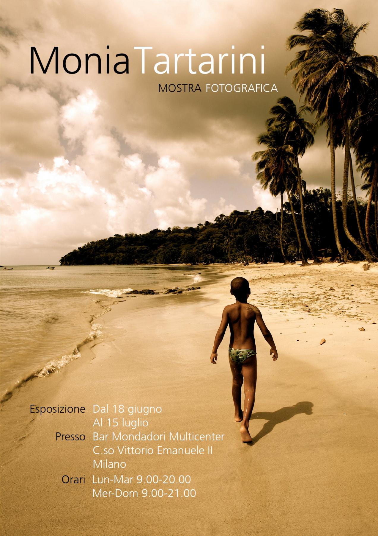 Invito per la mostra fotografica personale di Monia Tartarini