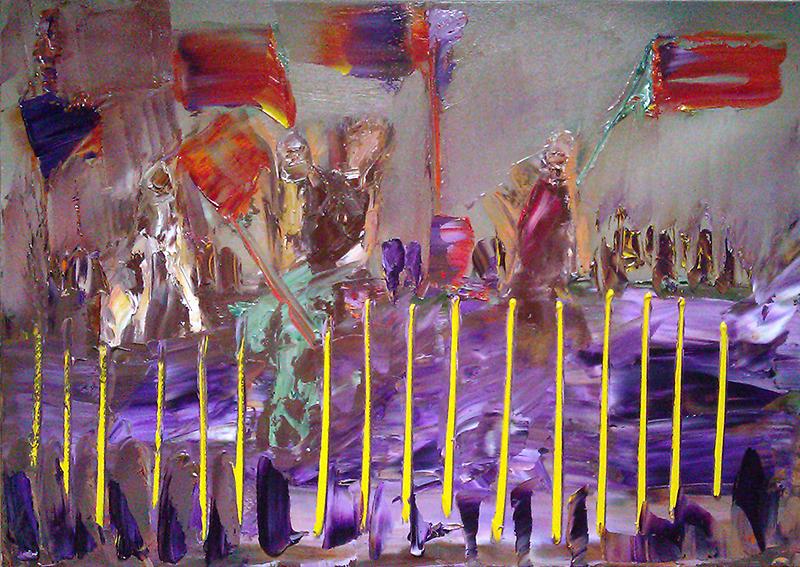 Gentian customers  enter the sidewalk